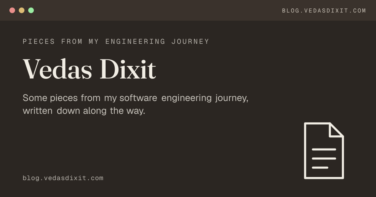 My first Engineering blog website